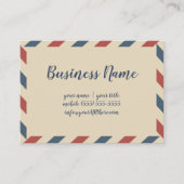 Vintage Luftfrachtstreifen, Reisebranche Visitenkarte (Vorderseite)