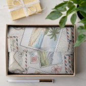 Vintage Luftpost-Abenteuer (1) Seidenpapier (Geschenk)