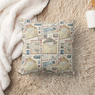 Vintage Luftpost-Abenteuer (2) Kissen