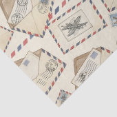 Vintage Luftpost-Abenteuer (3) Seidenpapier (Detail)