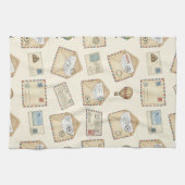 Vintage Luftpost-Abenteuer (4) Geschirrtuch (Horizontal)