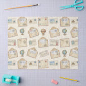 Vintage Luftpost-Abenteuer (4) Seidenpapier (Basteln)