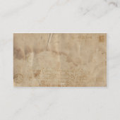 Vintage Luftpost II Visitenkarte (Rückseite)