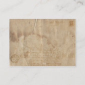 Vintage Luftpost II Visitenkarte (Rückseite)