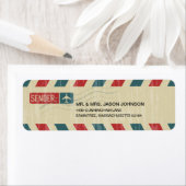 Vintage Luftpost-RÜCKSENDEADRESSE (Insitu)