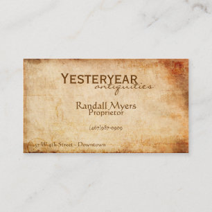 Vintage Luftpost Visitenkarte