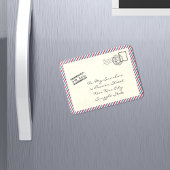 Vintage Luftpostkarte Magnet