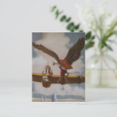 Vintage Luftpostkarte Postkarte (Stehend Vorderseite)