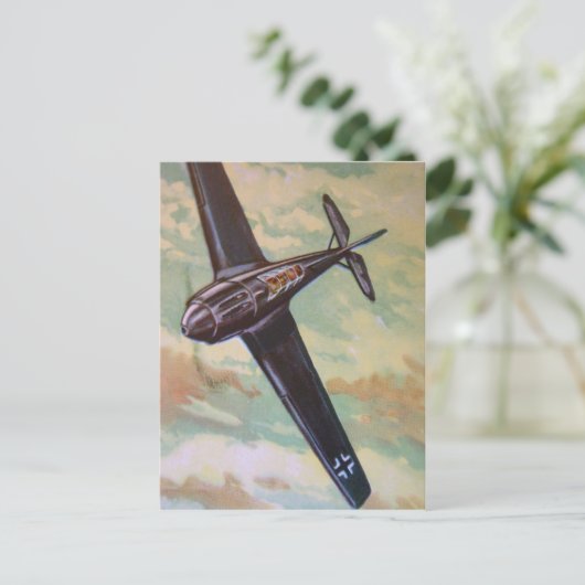 Vintage Luftpostkarte Postkarte (Stehend Vorderseite)