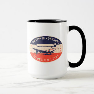Vintage Luftschiff Hindenburg LZ129 Tasse