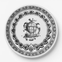 Vintage-Luftschiff-Steampunk-Design
