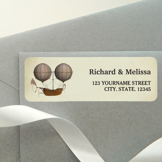 Vintage Luftschifffahrt Heißluftballon Hochzeit