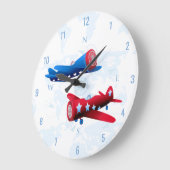 Vintage Luftwaffe Große Wanduhr (Winkel)