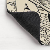 "Vintage Lumberjack-Tools" Mousepad (Ecke)