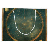 Vintage Lunar Celestial Map Design (2) Große Geschenktüte (Rückseite)