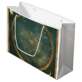 Vintage Lunar Celestial Map Design (2) Große Geschenktüte (Vorderseite Schrägansicht)