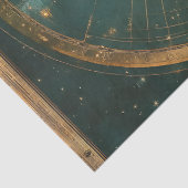 Vintage Lunar Celestial Map Design (2) Seidenpapier (Detail)