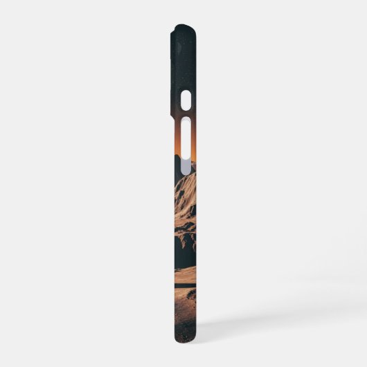 Vintage Lunar Landscape iPhone 16 Hülle (Linke Seite)