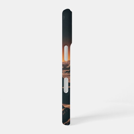 Vintage Lunar Landscape iPhone 16 Hülle (Rechte Seite)