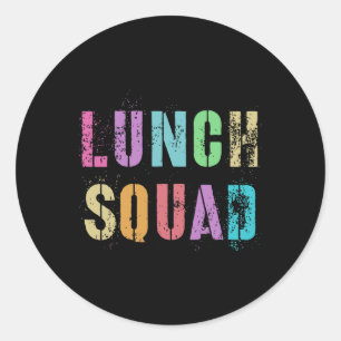 Vintage Lunch Squad Byck Zurück zur Schulbüro-Verp Runder Aufkleber