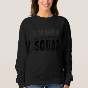 Vintage Lunch Squad Zurück zur Schule Büro-Verpfle Sweatshirt