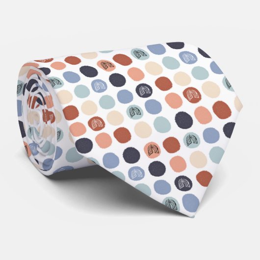 Vintage Lungen - Farbe Krawatte (Gerollt)