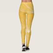 Vintage Lüster: Nahtloses Muster Leggings (Rückseite)