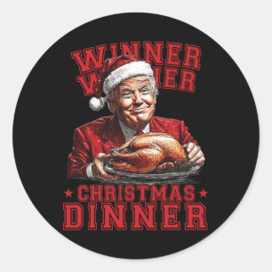 Vintage Lustig Humorvoll Trump Gewinner Gewinner W Runder Aufkleber
