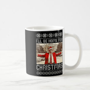 Vintage Lustig Humorvoll Trump Ich werde zu Weihna Kaffeetasse