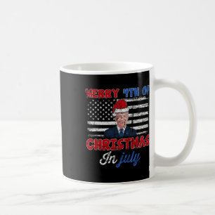 Vintage Lustig Joe Biden Frohe 4. Weihnachten in Kaffeetasse