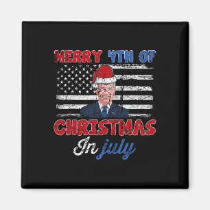 Vintage Lustig Joe Biden Frohe 4. Weihnachten in  Magnet