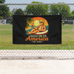 Vintage Lustig Trump America's Golf 2025 Banner