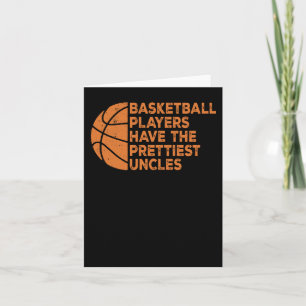 Vintage lustige Basketballspieler haben die Hübsch Karte