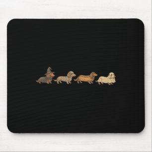 Vintage lustige Dackel Ghost Halloween Kostüm Do Mousepad