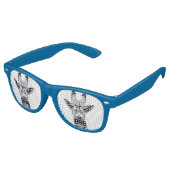 Vintage lustige Giraffe Partybrille (Schrägansicht)