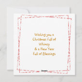 Vintage, lustige, langweilige Weihnachten (Rückseite)