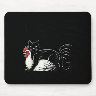 Vintage lustige Meme Niedliche Katzenkatze und Huh Mousepad