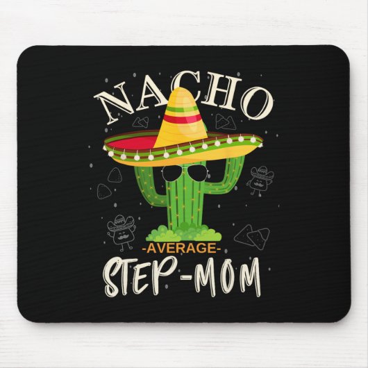 Vintage Lustige Nacho Durchschnittliche Stiefmutte Mousepad (Vorne)