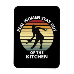 Vintage lustige Pickleball Frauen Magnet