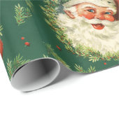 Vintage lustige Sankt Geschenkpapier (Rolleneckpunkt)