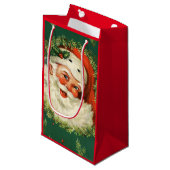 Vintage lustige Sankt Kleine Geschenktüte (Vorderseite Schrägansicht)