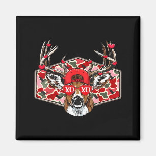 Vintage Lustige Valentinstag Jagd auf Hirsche Tarn Magnet