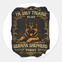 Vintage Lustiger Deutscher Schäferhund GSD Fan Run