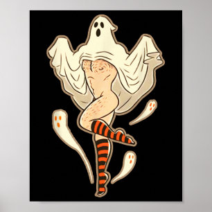 Vintage lustiger schwuler Halloween Poster