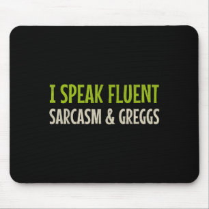 Vintage lustiger Spruch I Fließend Sarkasmus &amp; Mousepad