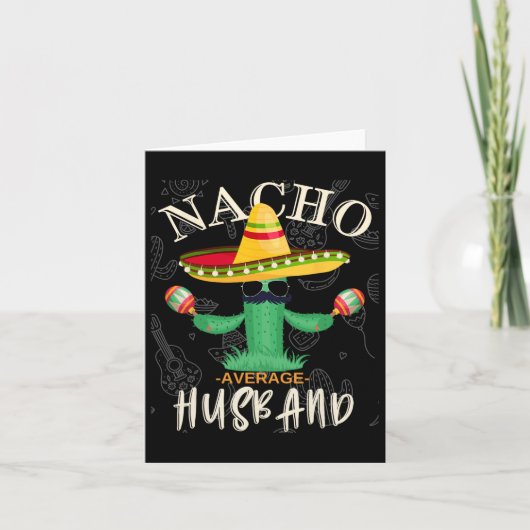 Vintage Lustiger Spruch Nacho Durchschnittlicher E Karte (Vorderseite)