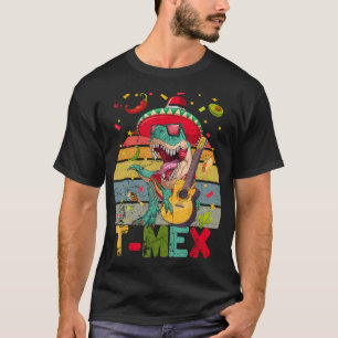 Vintage Lustiger Trex Dino Lass uns feiern Cinco D T-Shirt