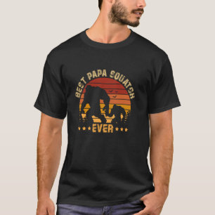 Vintage Lustiger Vatertag Männer Bester Papa Squat T-Shirt