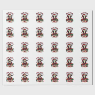 Vintage Lustiger Weihnachten Highland Kuh Jingle B Geschenkpapier