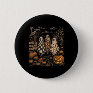 Vintage Lustiger Western Die Zeit Ist Da Gespenst  Button